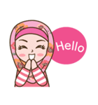 Hijab Girl Online Shop. Eng（個別スタンプ：1）