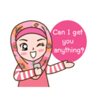 Hijab Girl Online Shop. Eng（個別スタンプ：2）