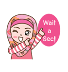 Hijab Girl Online Shop. Eng（個別スタンプ：4）