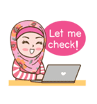 Hijab Girl Online Shop. Eng（個別スタンプ：9）