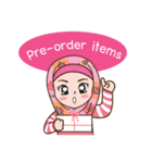 Hijab Girl Online Shop. Eng（個別スタンプ：16）