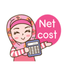 Hijab Girl Online Shop. Eng（個別スタンプ：22）