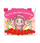 Hijab Girl Online Shop. Eng（個別スタンプ：34）