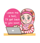 Hijab Girl Online Shop. Eng（個別スタンプ：36）