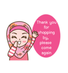 Hijab Girl Online Shop. Eng（個別スタンプ：40）