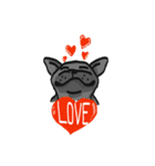 Frenchie Funny Dog（個別スタンプ：4）
