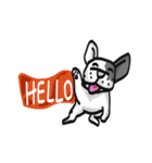 Frenchie Funny Dog（個別スタンプ：15）