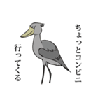 最強の鳥！ハシビロコウさん（個別スタンプ：30）