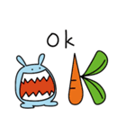 バ ツ ウサギ（個別スタンプ：7）