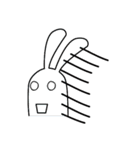 バ ツ ウサギ（個別スタンプ：24）
