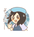 黒髪女の子スタンプ（個別スタンプ：6）