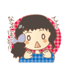 黒髪女の子スタンプ（個別スタンプ：13）