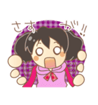 黒髪女の子スタンプ（個別スタンプ：15）