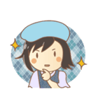 黒髪女の子スタンプ（個別スタンプ：23）