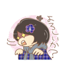 黒髪女の子スタンプ（個別スタンプ：25）