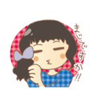 黒髪女の子スタンプ（個別スタンプ：26）