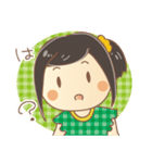 黒髪女の子スタンプ（個別スタンプ：28）