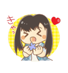 黒髪女の子スタンプ（個別スタンプ：29）