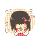 黒髪女の子スタンプ（個別スタンプ：36）
