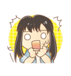 黒髪女の子スタンプ（個別スタンプ：37）