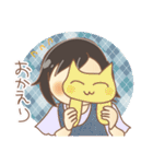 黒髪女の子スタンプ（個別スタンプ：39）