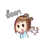 Porri and Cute Cat（個別スタンプ：36）