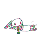 花柄うさぎ ぴーちゃん（個別スタンプ：6）