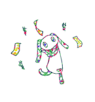 花柄うさぎ ぴーちゃん（個別スタンプ：14）