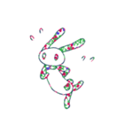 花柄うさぎ ぴーちゃん（個別スタンプ：20）