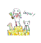 花柄うさぎ ぴーちゃん（個別スタンプ：26）