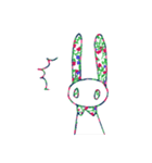 花柄うさぎ ぴーちゃん（個別スタンプ：30）