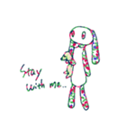 花柄うさぎ ぴーちゃん（個別スタンプ：33）