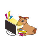 Mr.Owl ＆ Miss.Muntjac（個別スタンプ：14）