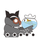 Mr.Owl ＆ Miss.Muntjac（個別スタンプ：19）