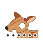 Mr.Owl ＆ Miss.Muntjac（個別スタンプ：21）