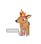 Mr.Owl ＆ Miss.Muntjac（個別スタンプ：22）