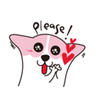 ピンクコーギー（個別スタンプ：5）