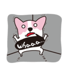 ピンクコーギー（個別スタンプ：6）