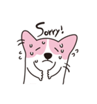 ピンクコーギー（個別スタンプ：7）