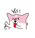 ピンクコーギー（個別スタンプ：16）