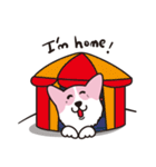ピンクコーギー（個別スタンプ：40）
