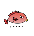 赤いお魚さん（個別スタンプ：1）