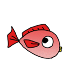 赤いお魚さん（個別スタンプ：5）