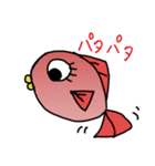 赤いお魚さん（個別スタンプ：9）
