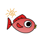赤いお魚さん（個別スタンプ：12）