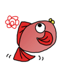 赤いお魚さん（個別スタンプ：22）