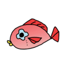 赤いお魚さん（個別スタンプ：37）