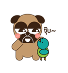 pug dog and cute little duck（個別スタンプ：13）