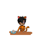 Tiger ＆ Deer（個別スタンプ：10）