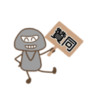 Little Gray People Sticker（個別スタンプ：14）